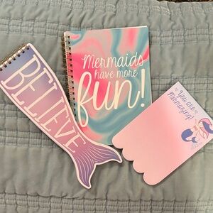 Mermaid
notebooks and notepad